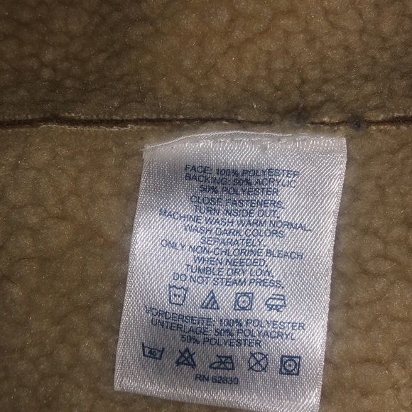 Lands' End Women's Size M Sueded Vest Jacket  Tan Polyester - Picture 10 of 10